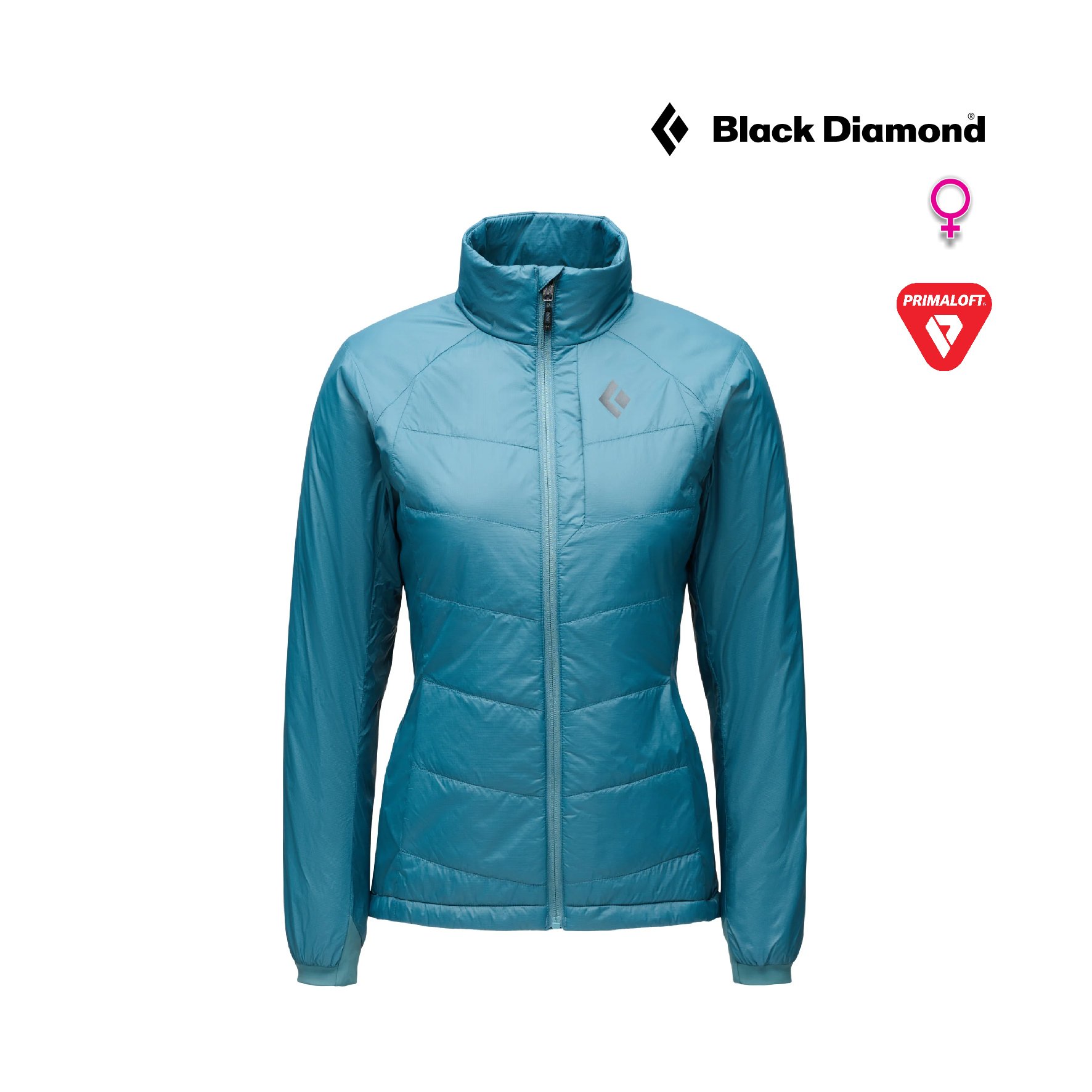 【Black Diamond】 Women's Solution 2.0 Jacket 女款保暖外套 PrimaLoft® 霧藍